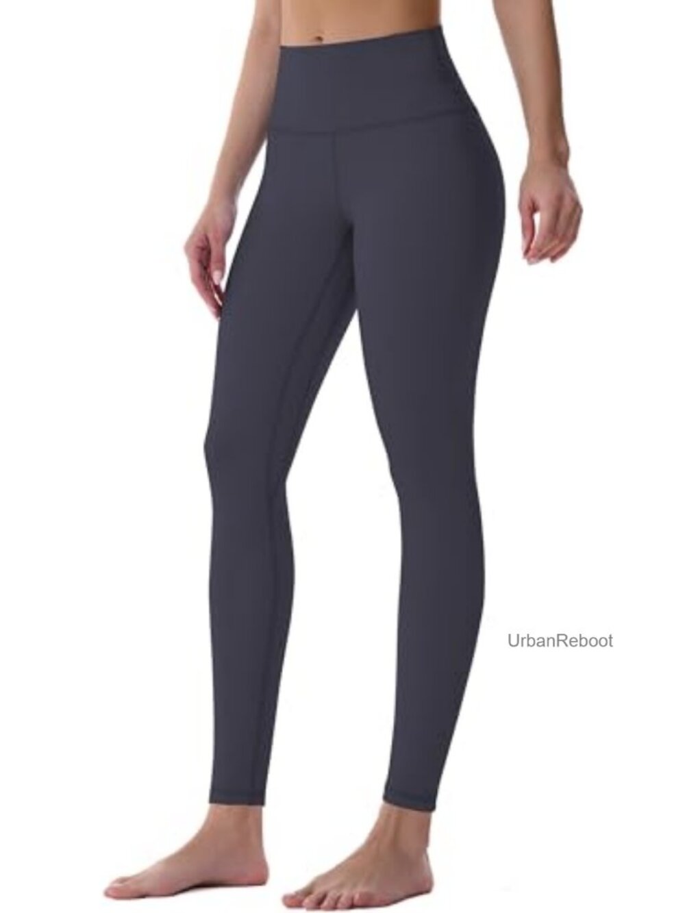 High Waist Tummy Control Yoga Leggings Buttery Soft Nylon Blend 28"